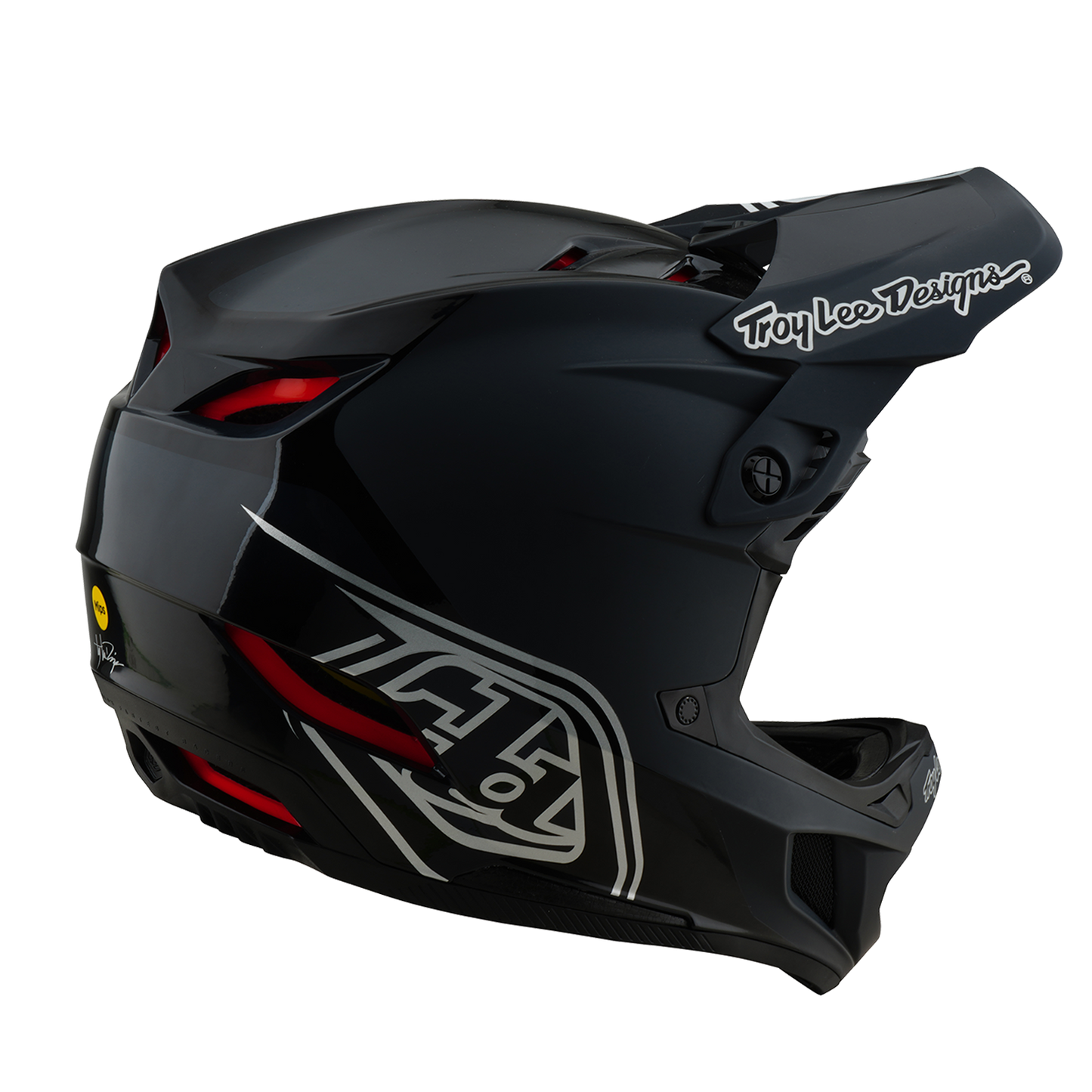 Casco MTB TROY LEE DESIGNS D4 POLYACRYLITE SHADOW Negro 2025