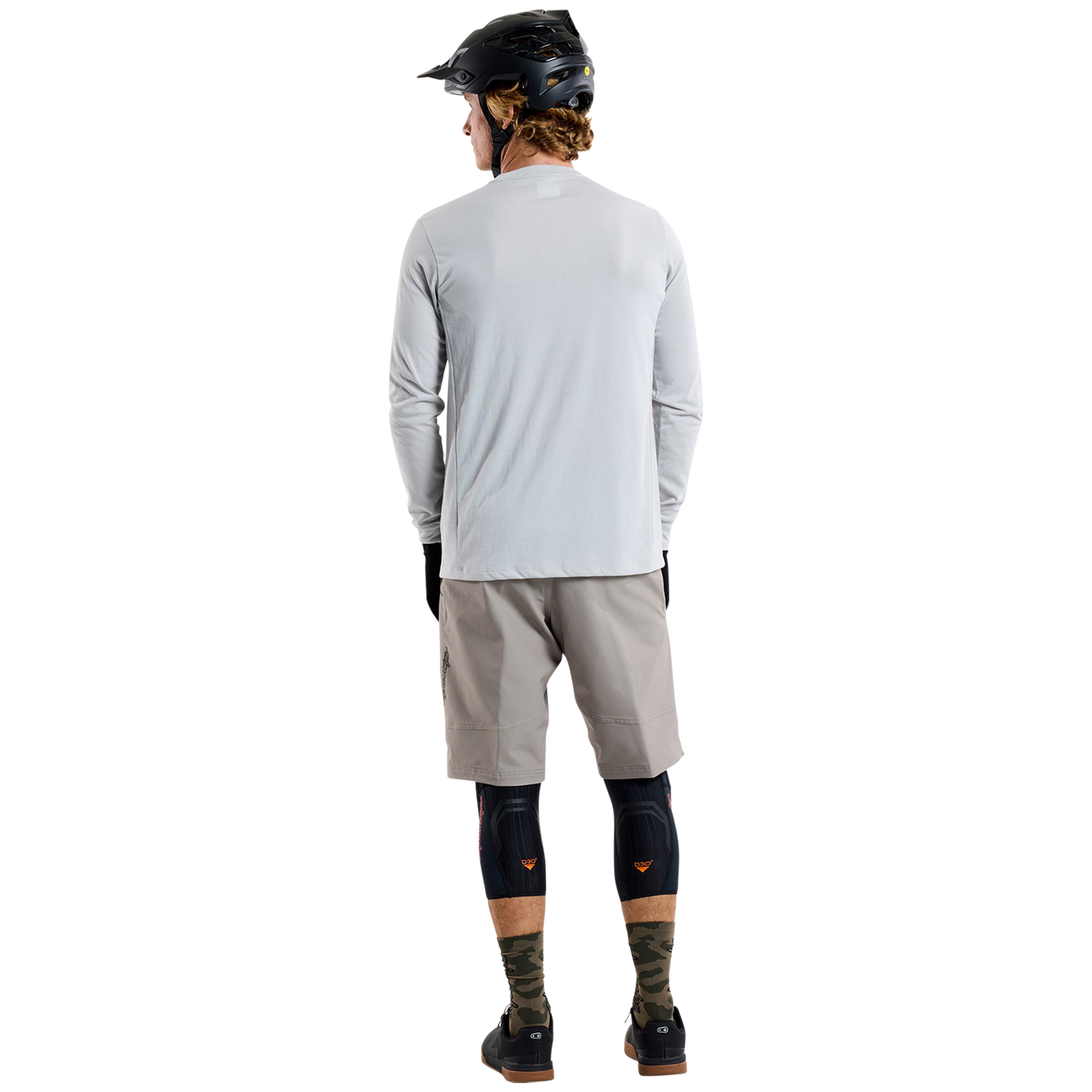 TROY LEE DESIGNS SKYLINE RIDE TEE SIGNATURE Maillot Manga Larga Gris 2025