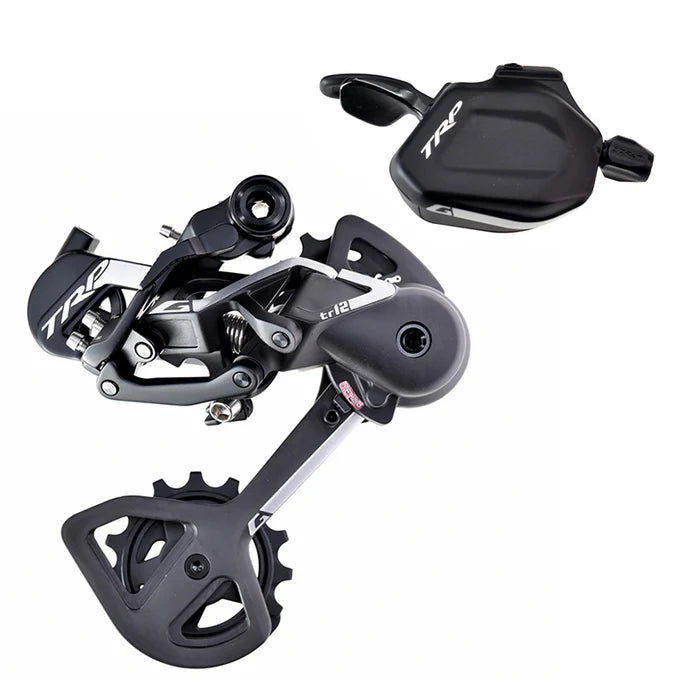 TRP DH12 12V Negro/Plata Kit de Desviador y Palanca de Cambio