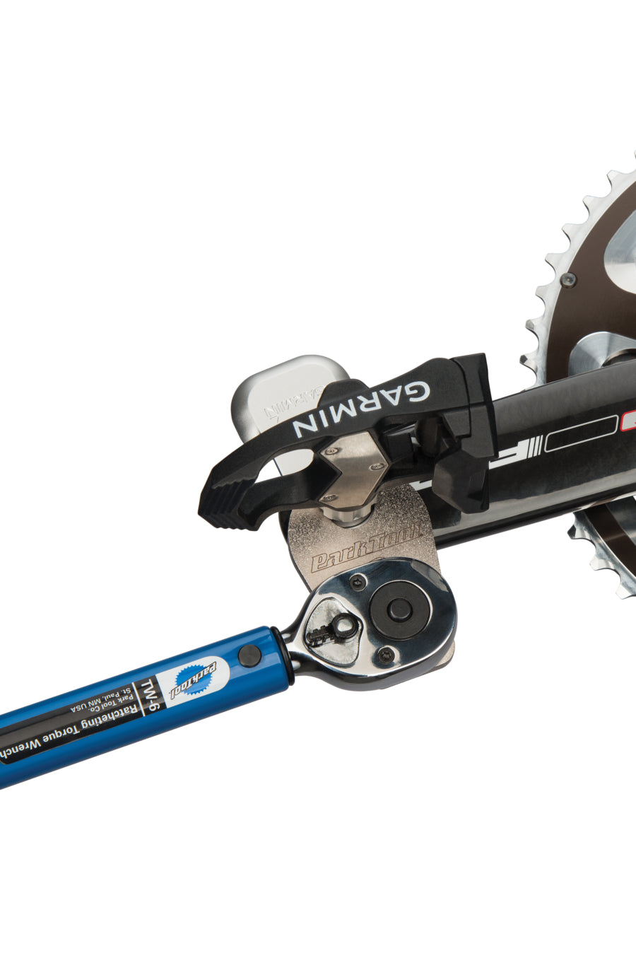 Park Tool TWB-15 apretando unos pedales Garmin Vector