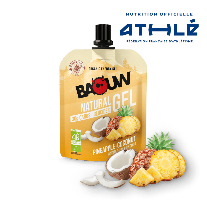 BAOUW Gel Energético Piña/Coco Ecológico (85g)
