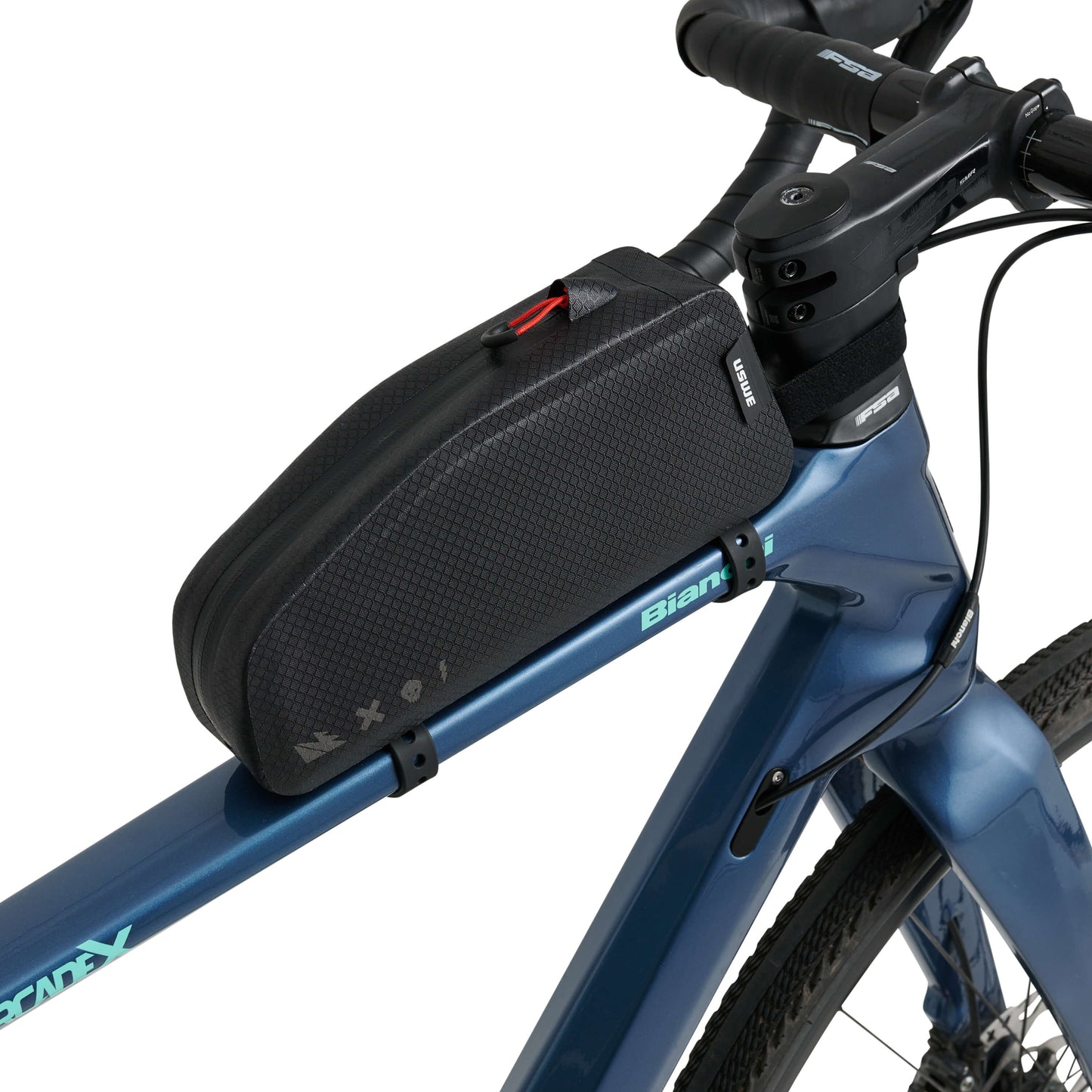 Bolsa para cuadro USWE TOP TUBE ZIPPERED 1,2 L, negra