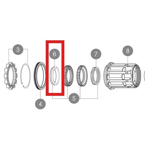 KIT 3 ARANDELAS MAVIC ID360 PARA RODAMIENTO 17X30X7 (6903)