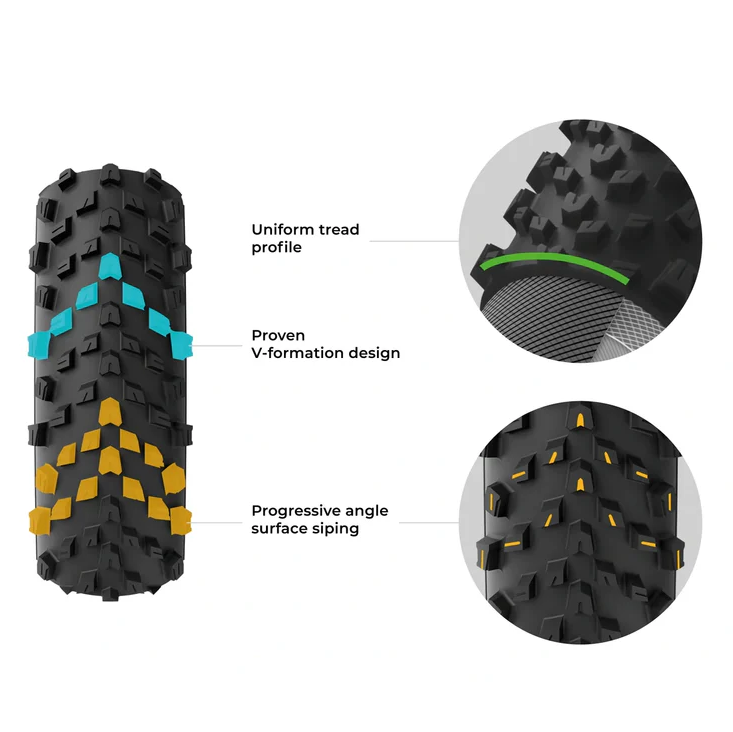 Neumático VITTORIA TERRENO T60 MIXED 700x40c Gravel Endurance Tubeless Ready Blando Negro
