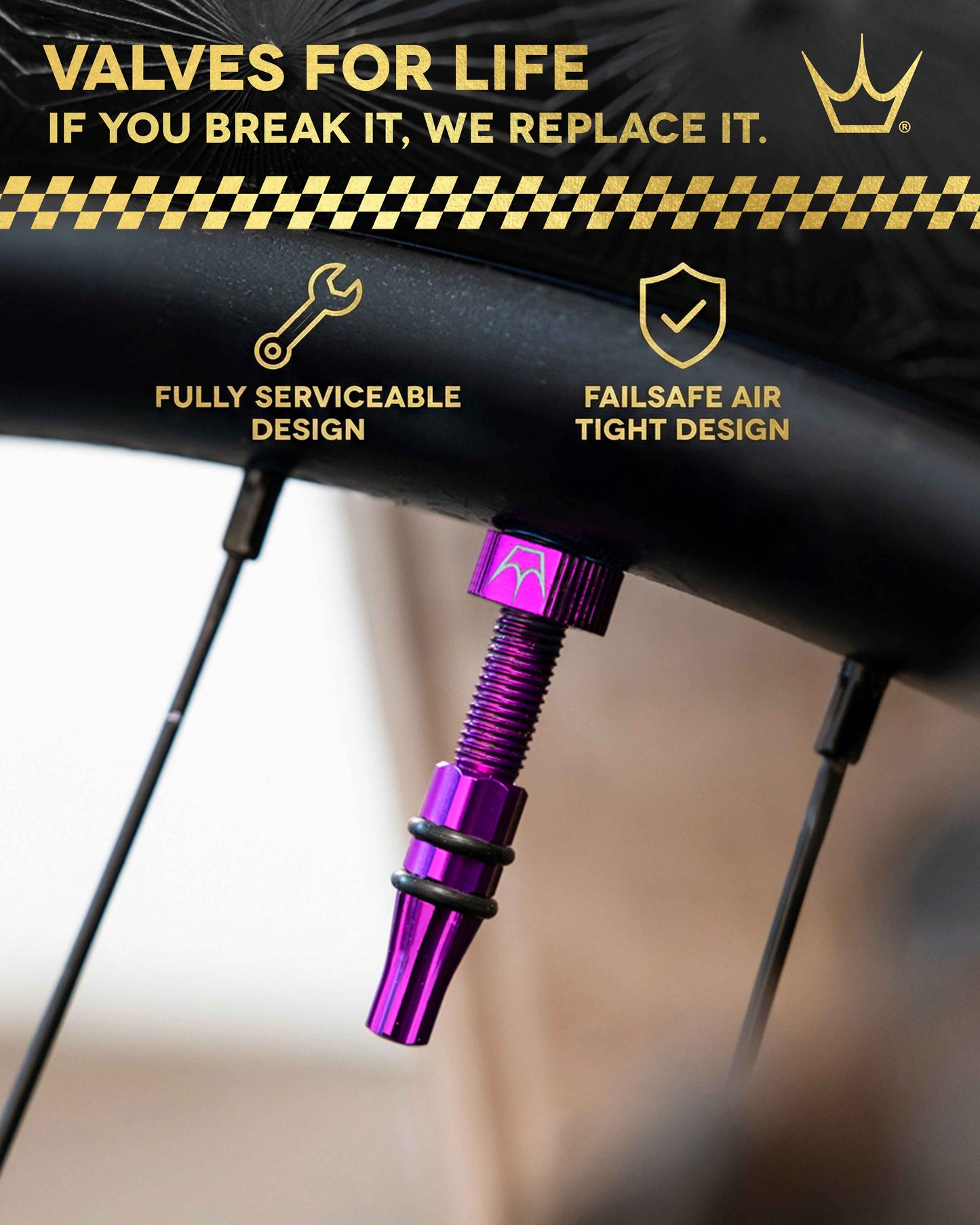 Válvulas Tubeless PEATY'S HOLESHOT FAST FLOW 60mm (x2) Turquesa