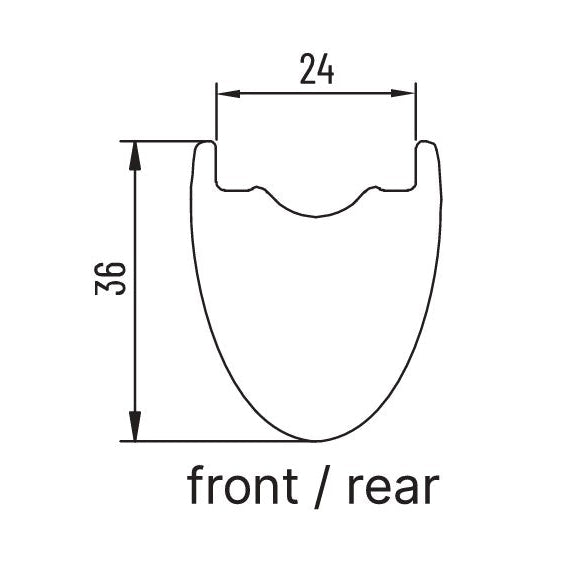 Par de ruedas MICHE GRAFF CARBONE DISC Tubeless Ready (Center Lock)