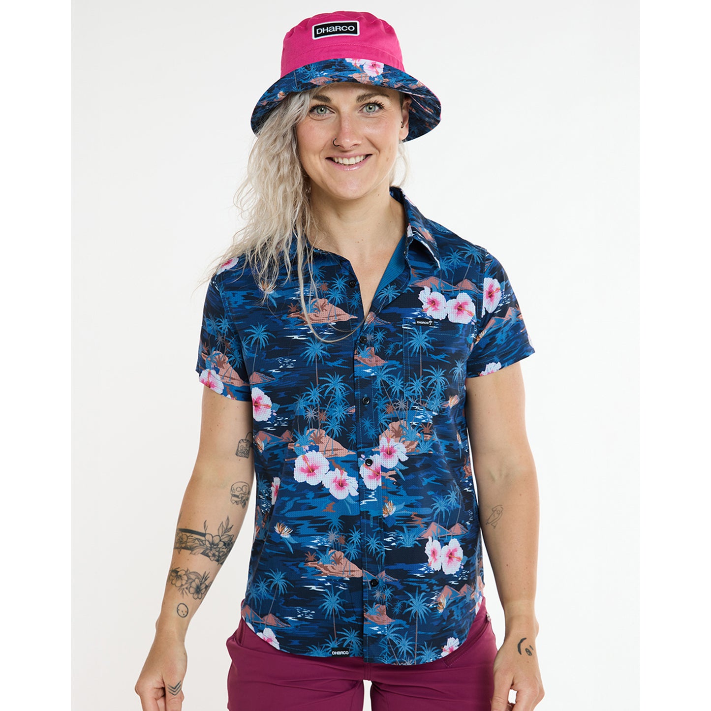 DHARCO TECH PARTY OASIS Camisa técnica de mujer Azul