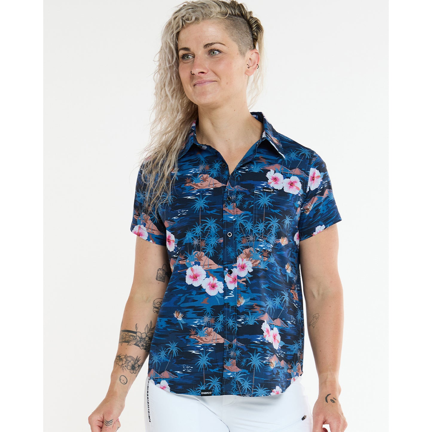 DHARCO TECH PARTY OASIS Camisa técnica de mujer Azul