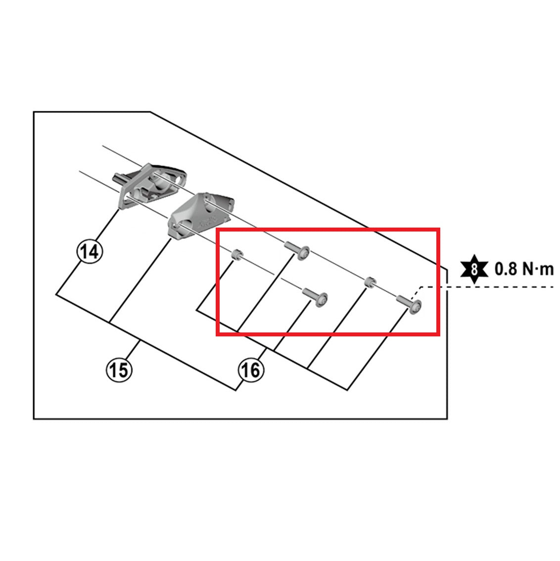 SHIMANO Kit de tornillos de cubierta para palancas ST-R9120