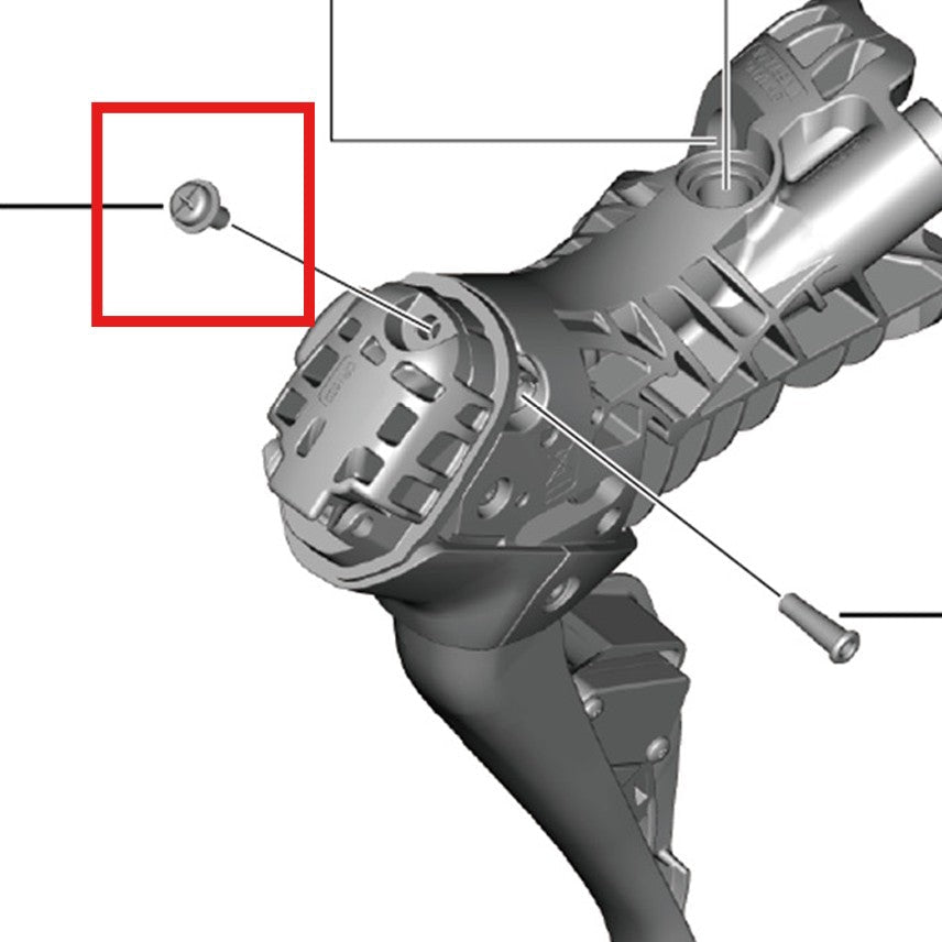 Tornillo de la tapa de la batería SHIMANO para palanca ST-R9270/R8170/R7170