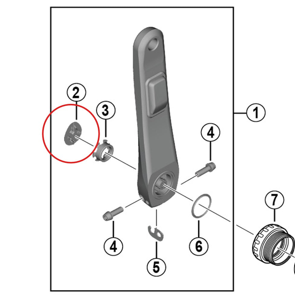 Cubre bielas SHIMANO para platos y bielas FC-R8100-P