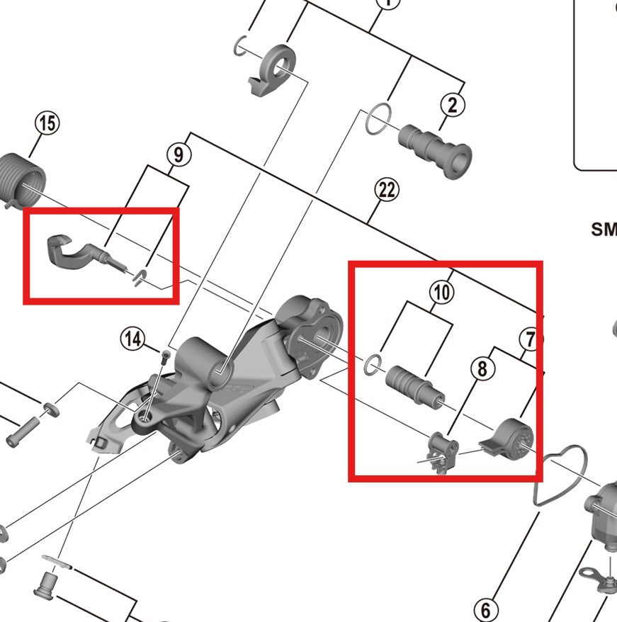 Kit estabilizador de jaula SHIMANO RD-M9120-SGS