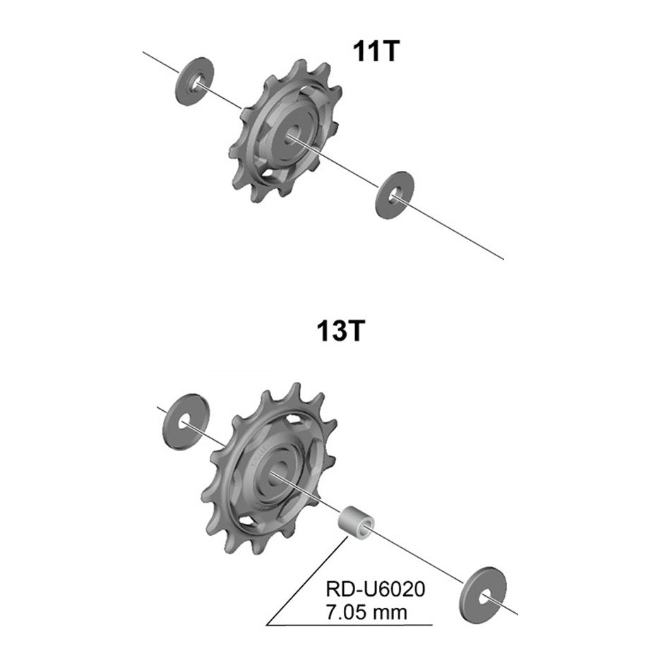 SHIMANO U6020 Jaulas de cambio