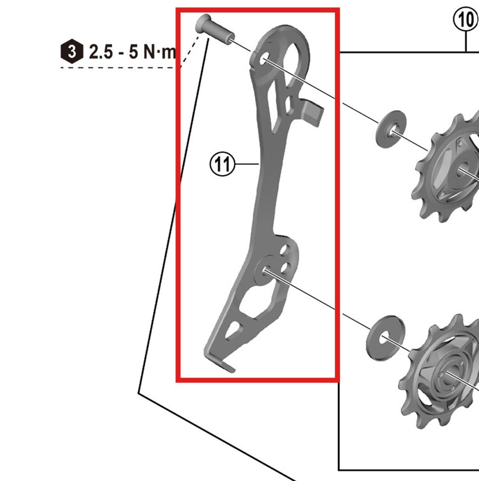 SHIMANO RD-R7100 Jaula de cambio interno