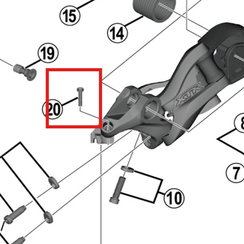 Cubierta SHIMANO RD-M9000