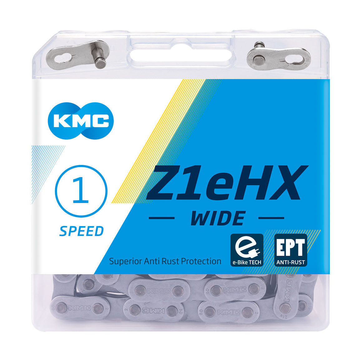 Cadena 1V para bicicleta eléctrica KMC Z1eHX Wide EPT