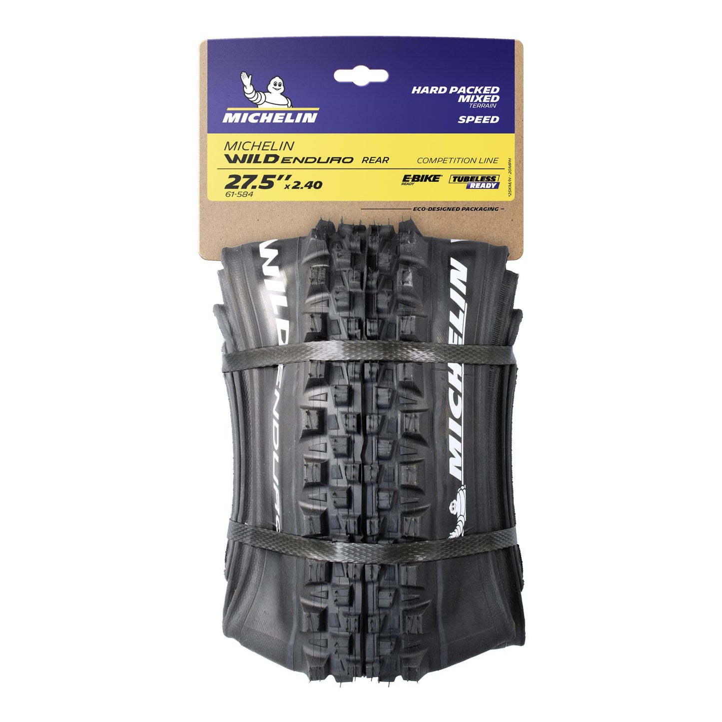 Neumático blando MICHELIN WILD ENDURO REAR Competition Line 29x2.40 GUM-X Tubeless Ready