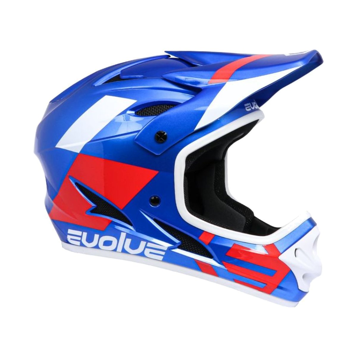 Casco Evolve Storm azul y rojo