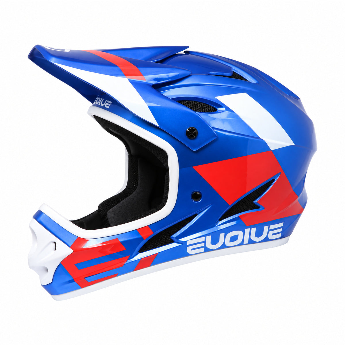 Casco Evolve Storm azul y rojo