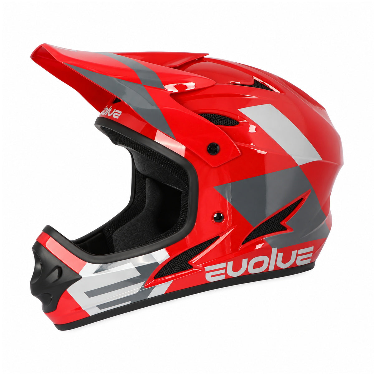 Casco Evolve Storm rojo y gris