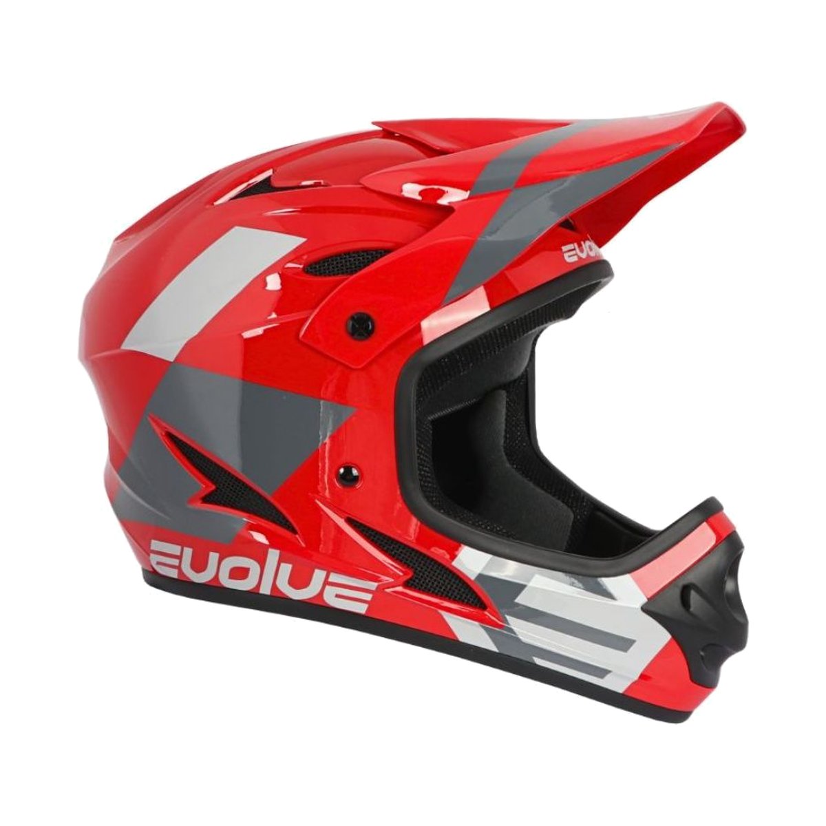 Casco Evolve Storm rojo y gris