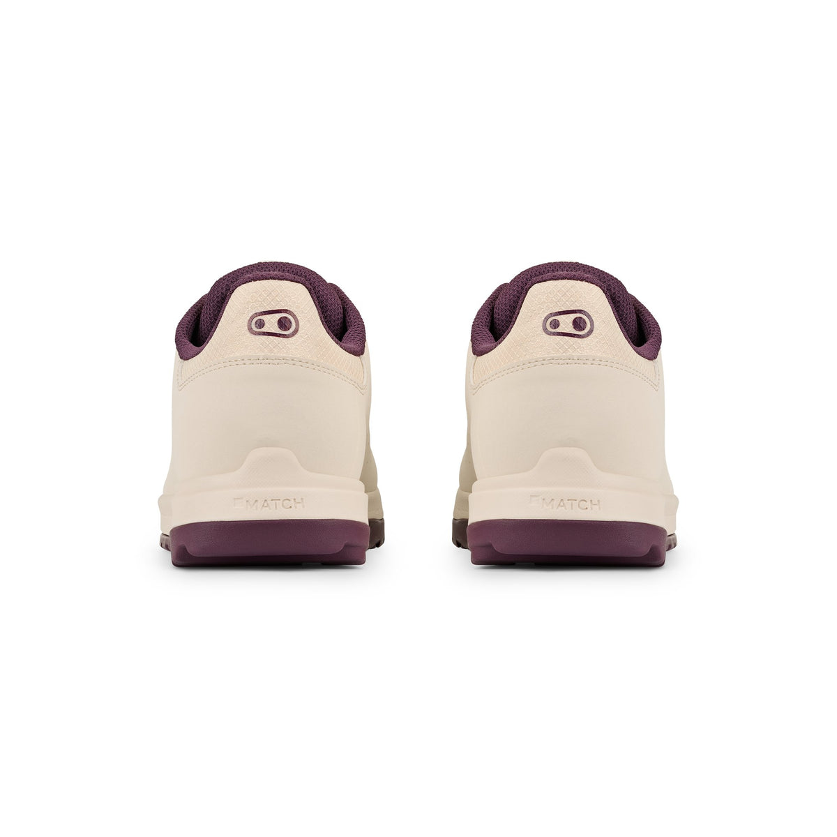 Zapatillas de MTB CRANKBROTHERS MALLET TRAIL LACE CLIP blanco/morado — vista trasera