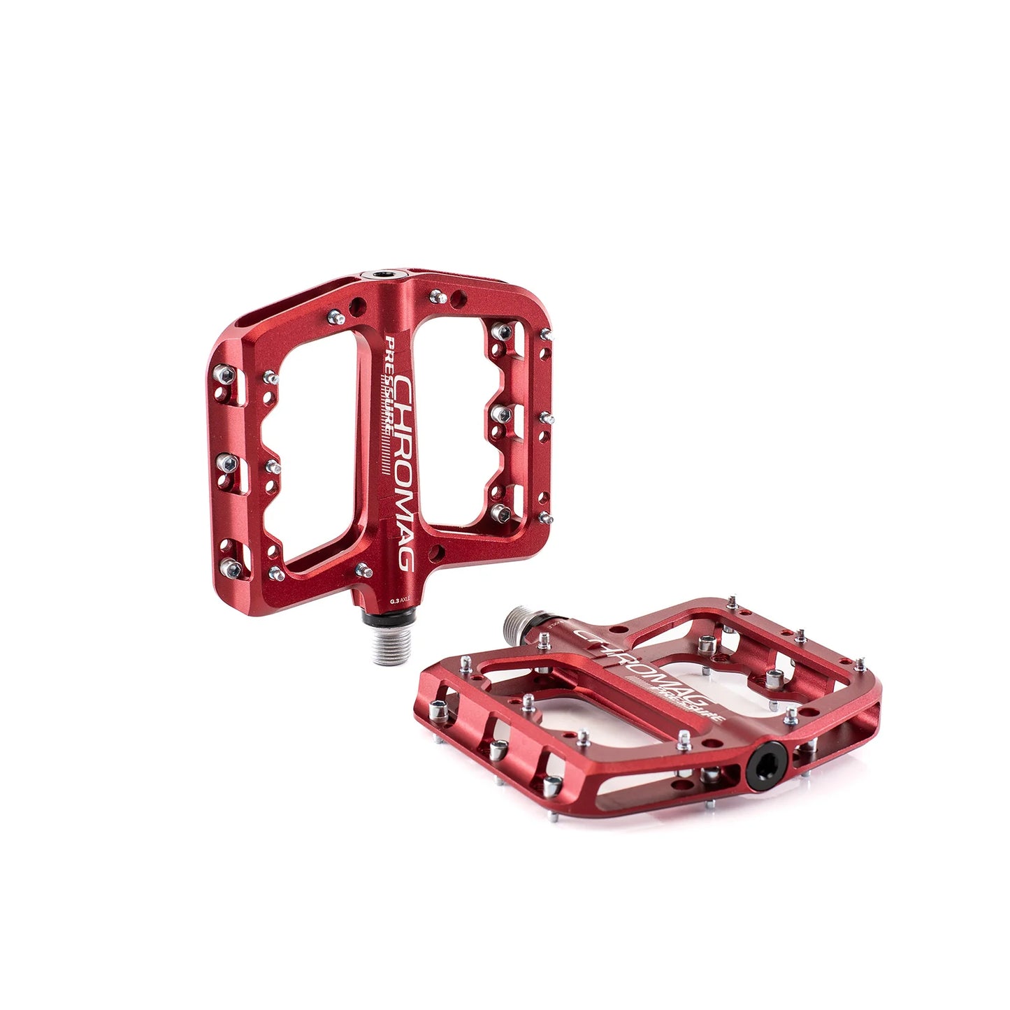 Pedales planos CHROMAG PRESSURE Rojo