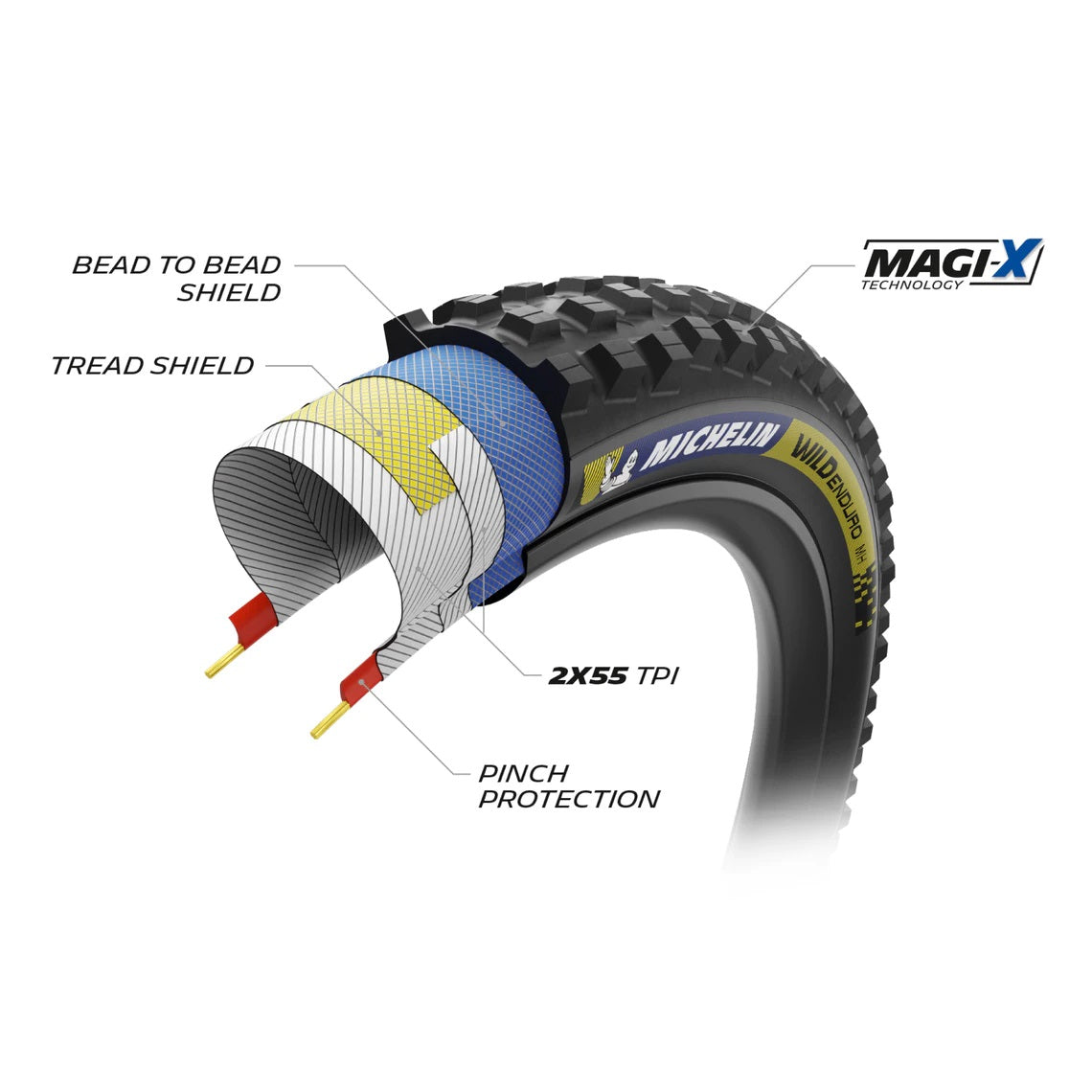 MICHELIN WILD ENDURO MS Racing Line 29x2.40 Tubeless Ready Neumático blando
