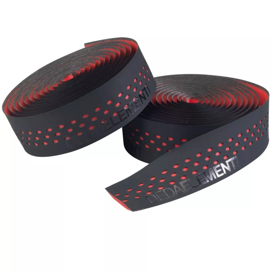 Cinta de manillar DEDA PRESA Negro/Rojo