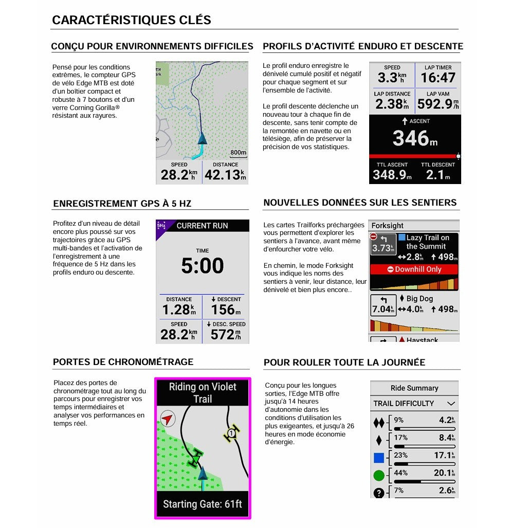 GPS GARMIN EDGE MTB