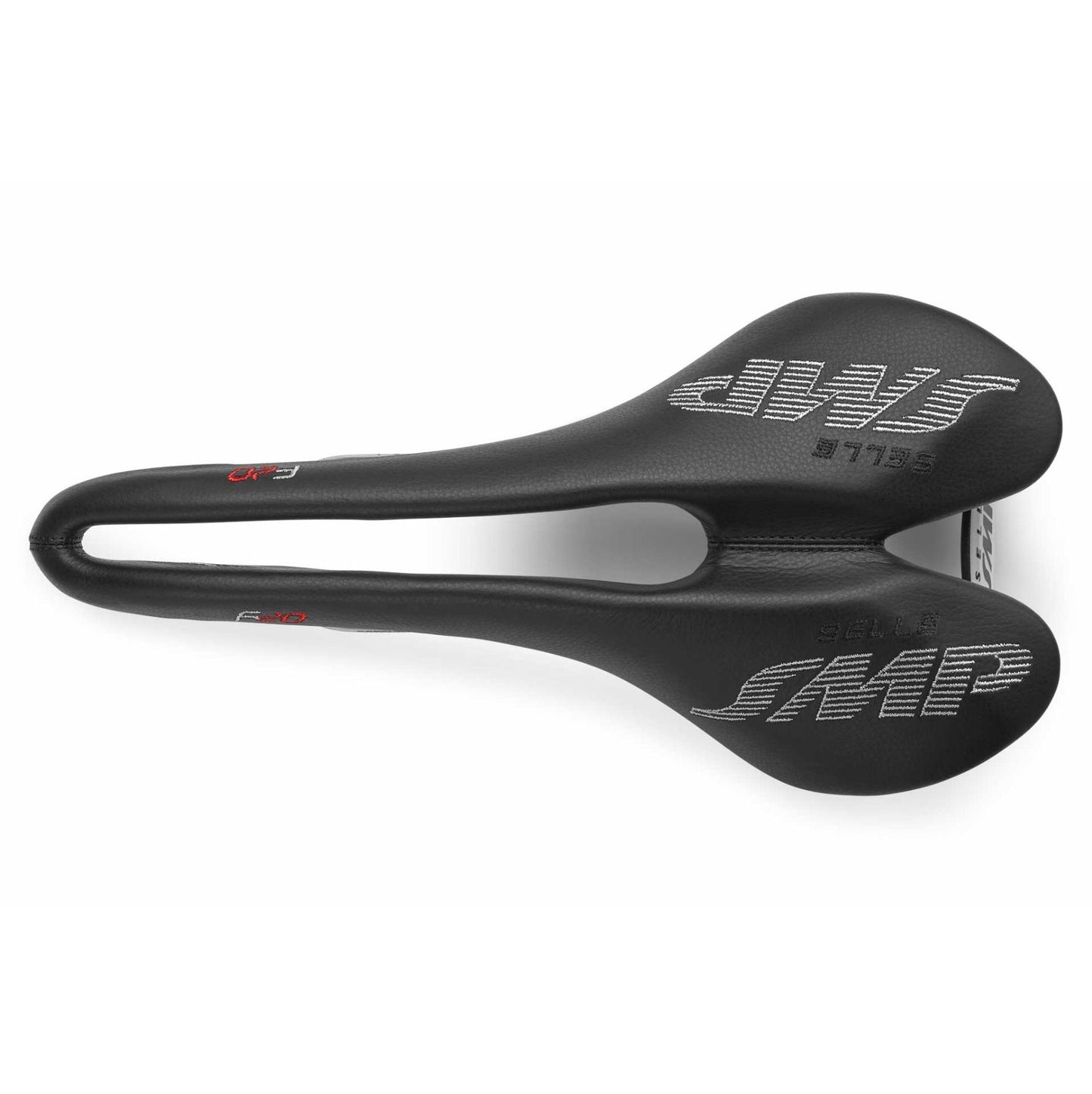Sillín SMP F20 Raíles de acero inoxidable Negro
