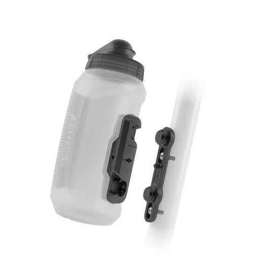 Kit portabidón y portabidón FIDLOCK TWIST COMPACT BASE PARA BICICLETA 750 ml Transparente