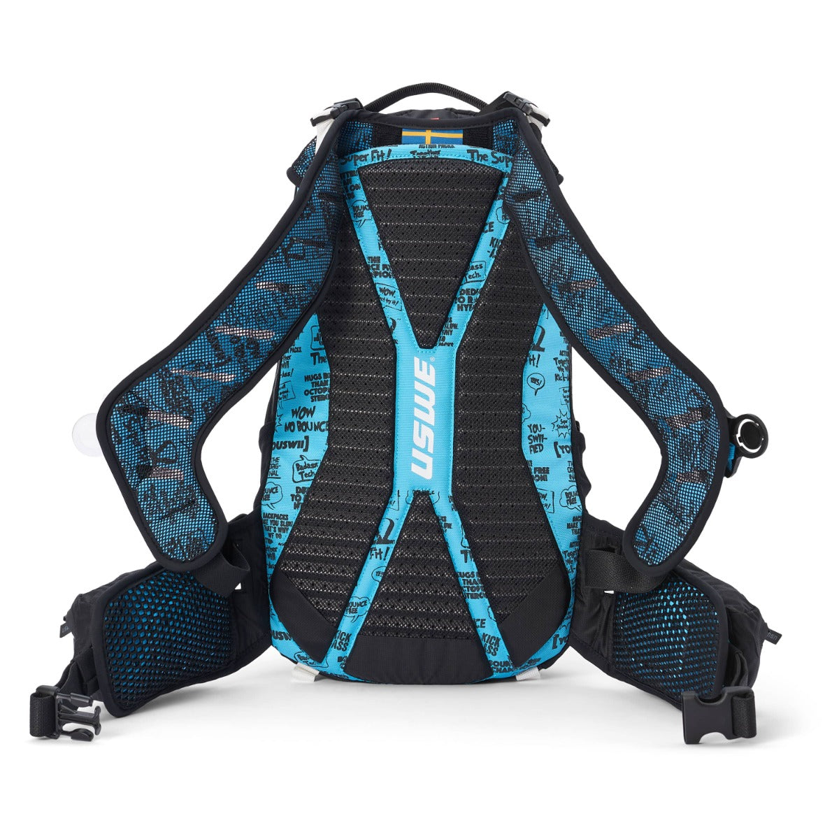 Mochila USWE FLOW 16 L con bandolera integrada Negro/Azul