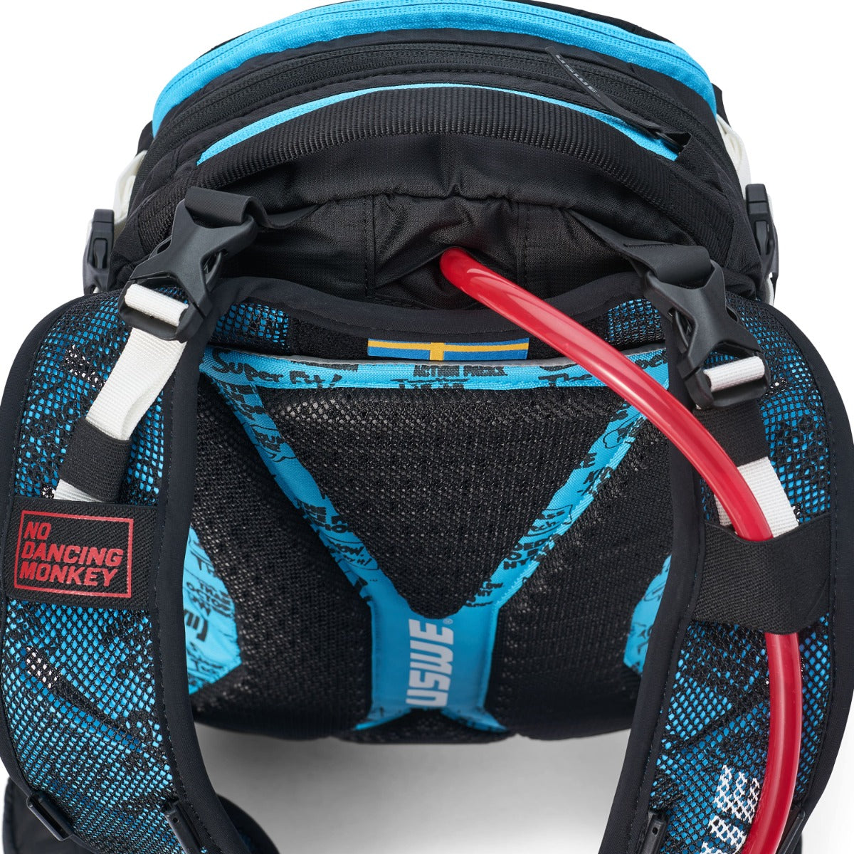 Mochila USWE FLOW 16 L con bandolera integrada Negro/Azul