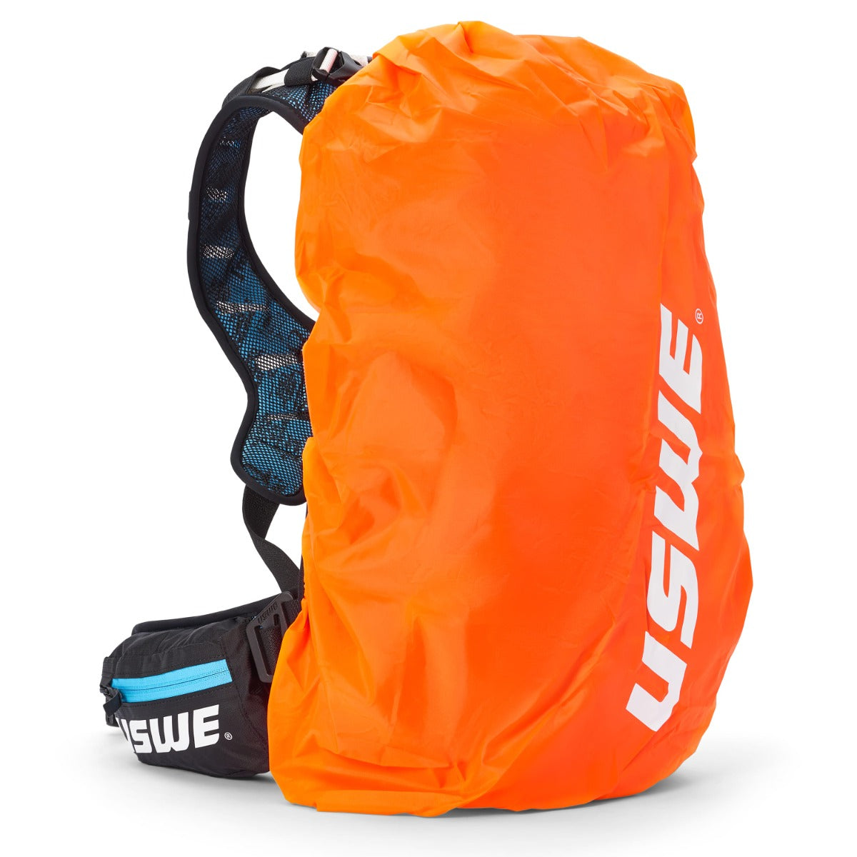 Mochila USWE FLOW 16 L con bandolera integrada Negro/Azul