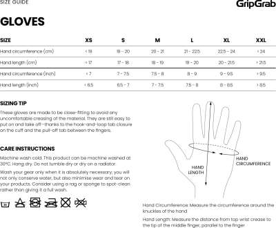 Guantes cortos GRIPGRAB RIDE RC MAX blancos