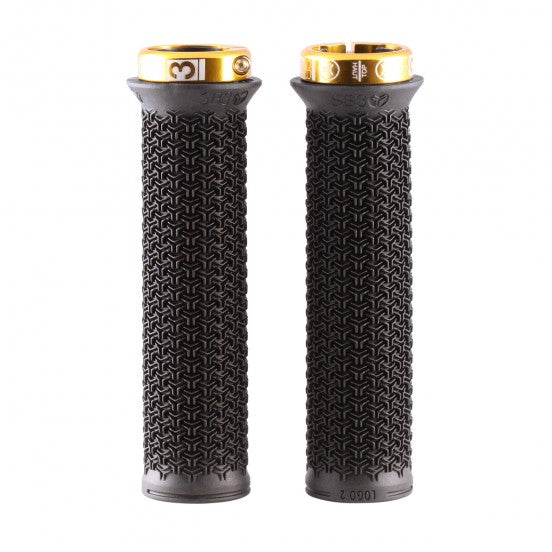 SB3 LOGO 2 Puños Lock-On 136 mm Negro/Oro