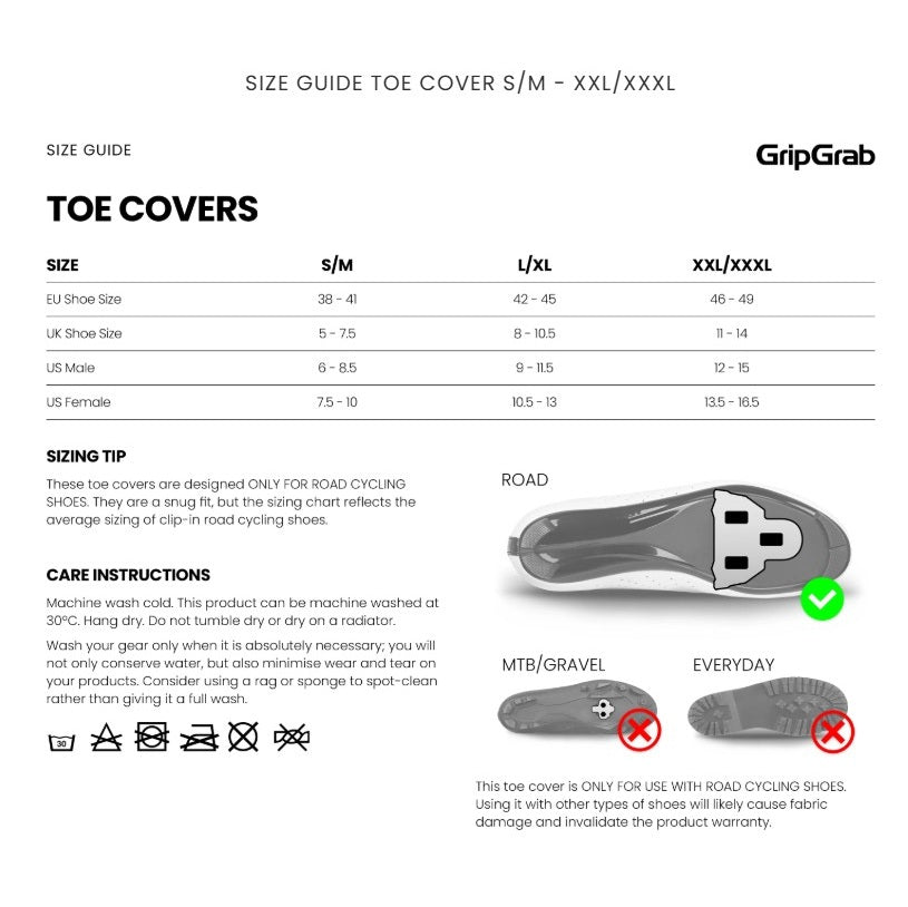 GRIPGRAB WINDPROOF Punteras Negro