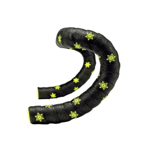 Cinta de Manillar SUPACAZ SUPER STICKY KUSH GALAXY Negro/Amarillo