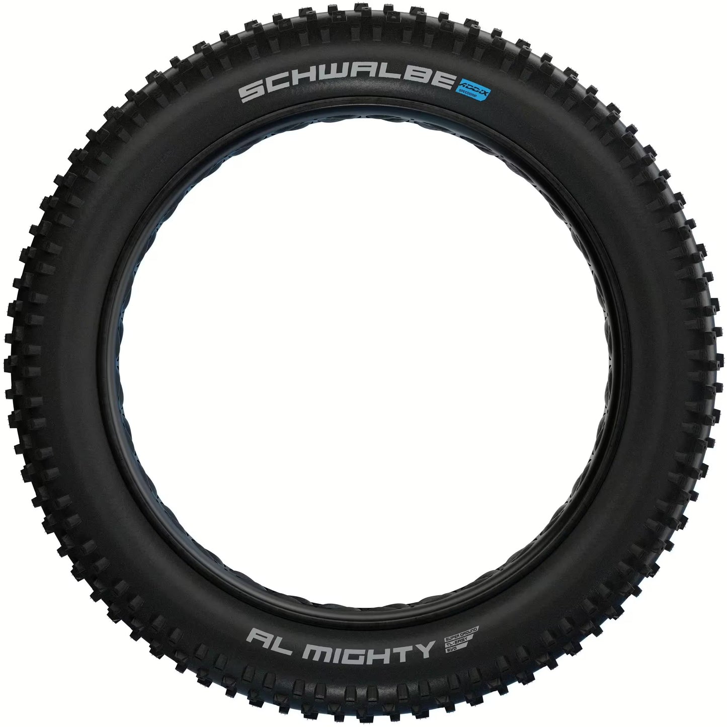 Neumático SCHWALBE Al MIGHTY SuperGround Addix 26x4,80 Tubeless Easy, blando, negro