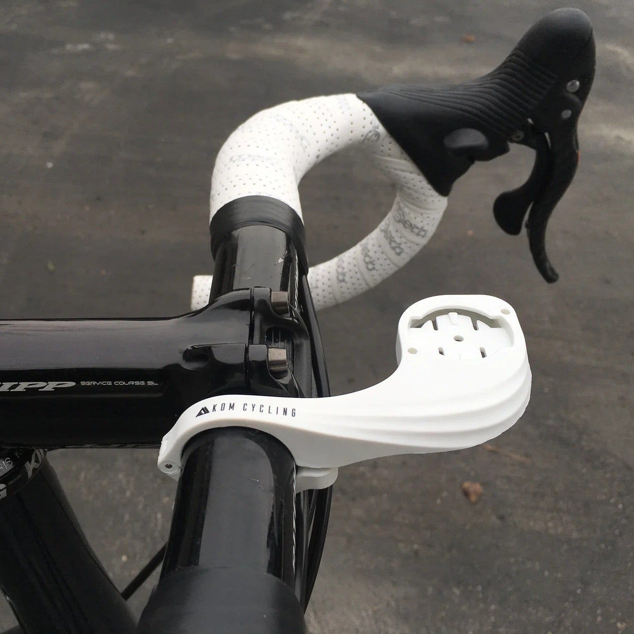 WAHOO KOM CYCLING Soporte de manillar para GPS Blanco