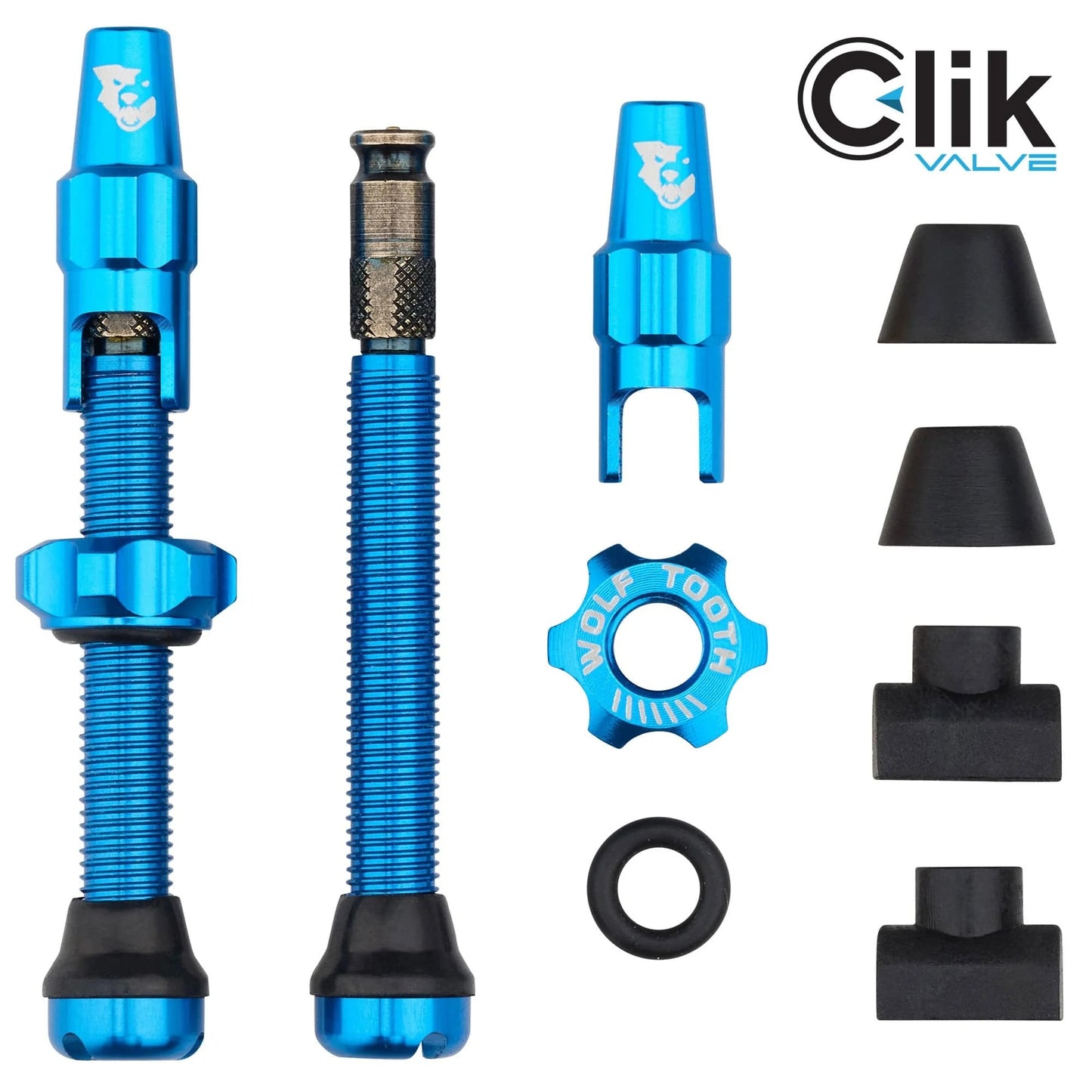 WOLF TOOTH CLIK VALVE Válvula Tubeless Azul