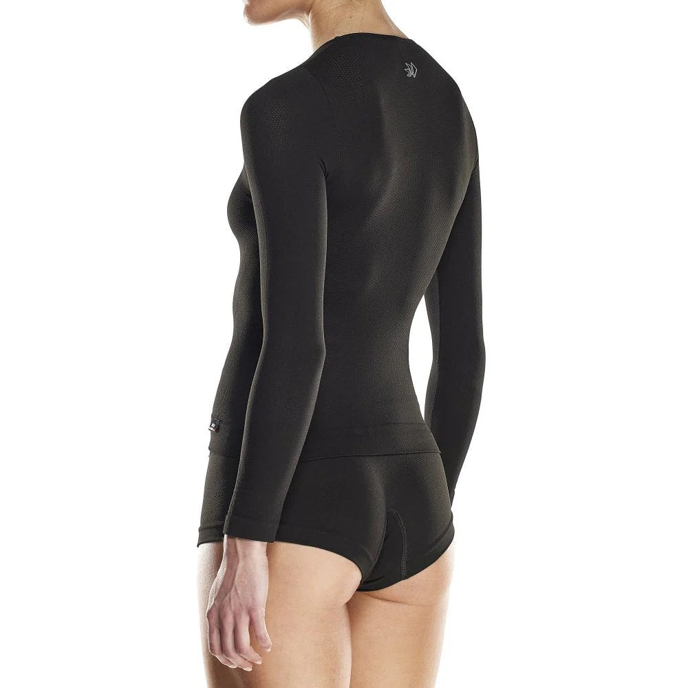 SIXS FTS2 Ropa interior femenina de manga larga Negro