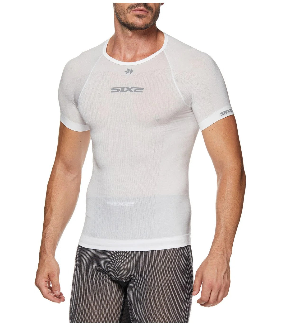 SIXS TS1L BT Ropa Interior Manga Corta Carbono Blanco