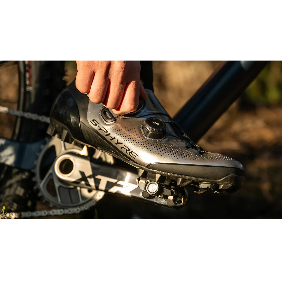Zapatillas MTB SHIMANO XTR XC903S S-PHYRE Plateadas - Edición Limitada