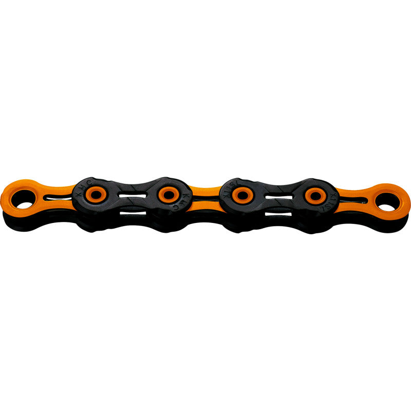 Cadena KMC DLC12 12V Negro/Naranja encerado