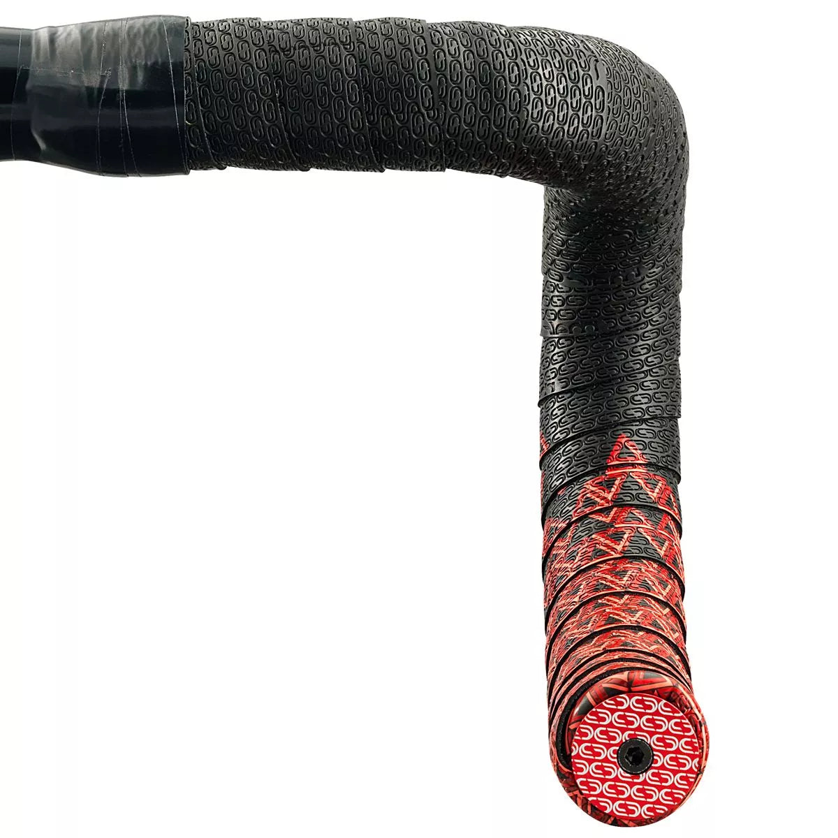 Cinta para manillar DEDA LOOP + END-PLUG Negro/Rojo