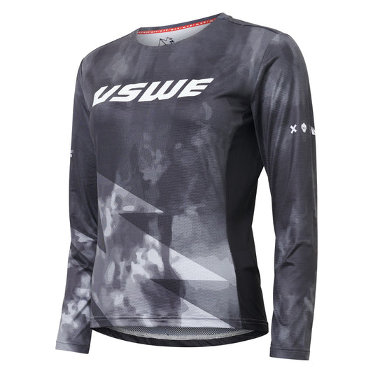 Maillot MTB USWE LUFTIG Mujer Manga Larga Negro