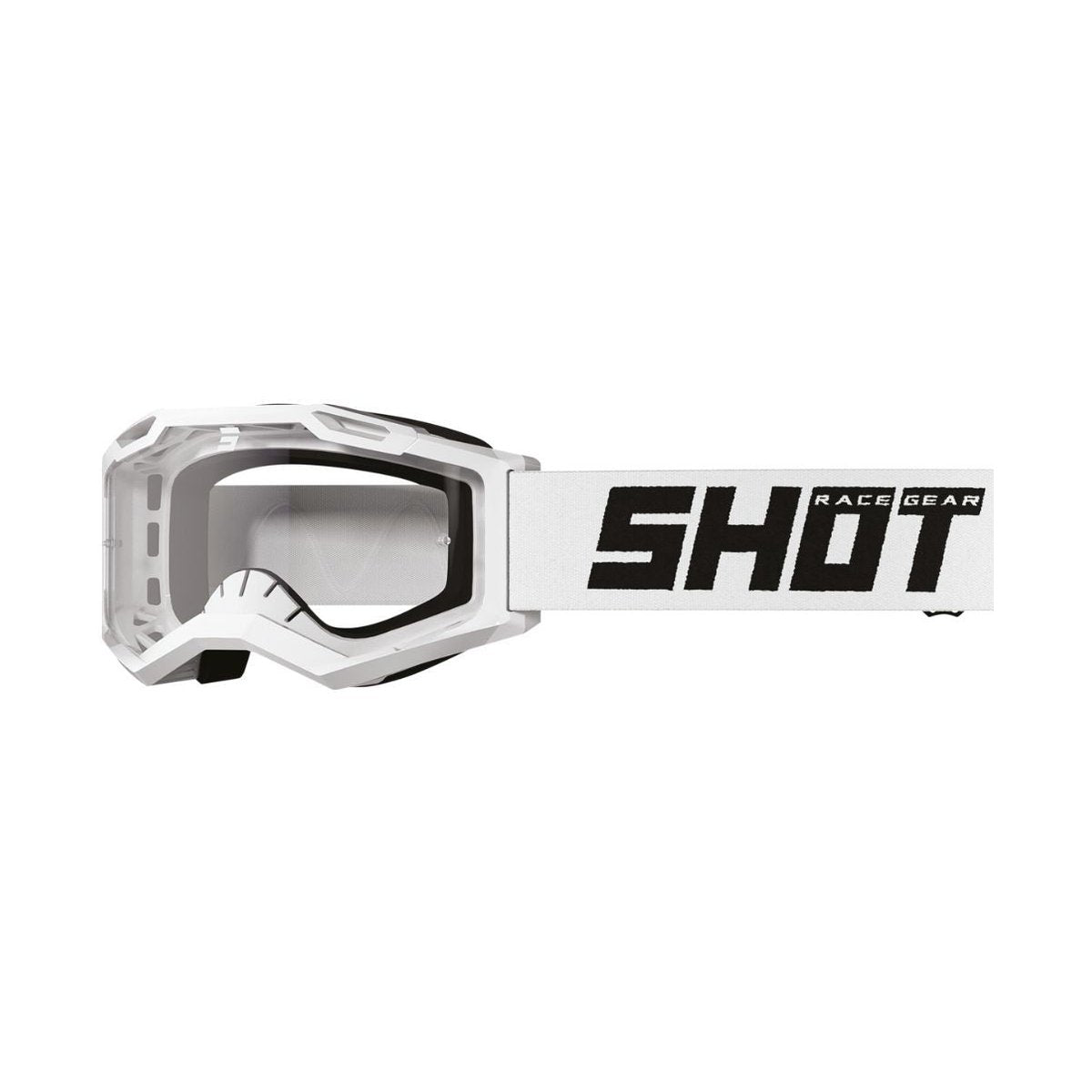 Máscara Shot Rocket Kid 2.0 blanco brillante