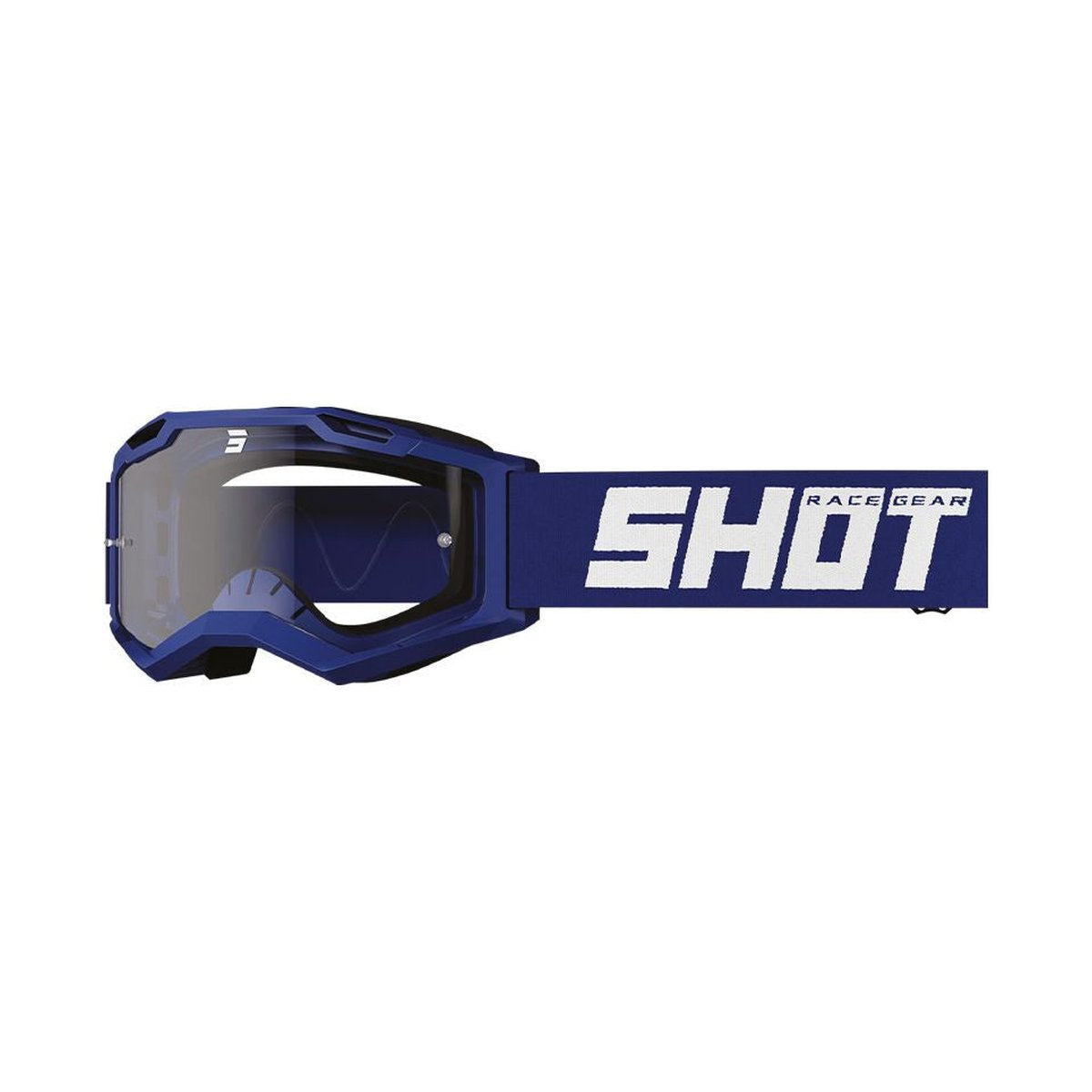 Máscara Shot Rocket Kid 2.0 Solid azul marino mate